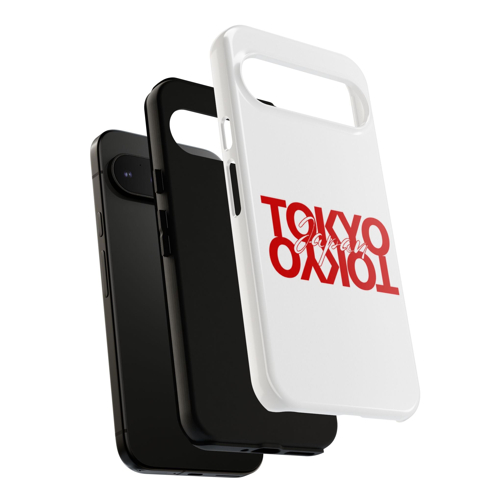 Tokyo Love Phone Case — Minimal Red Graphic Tough Case