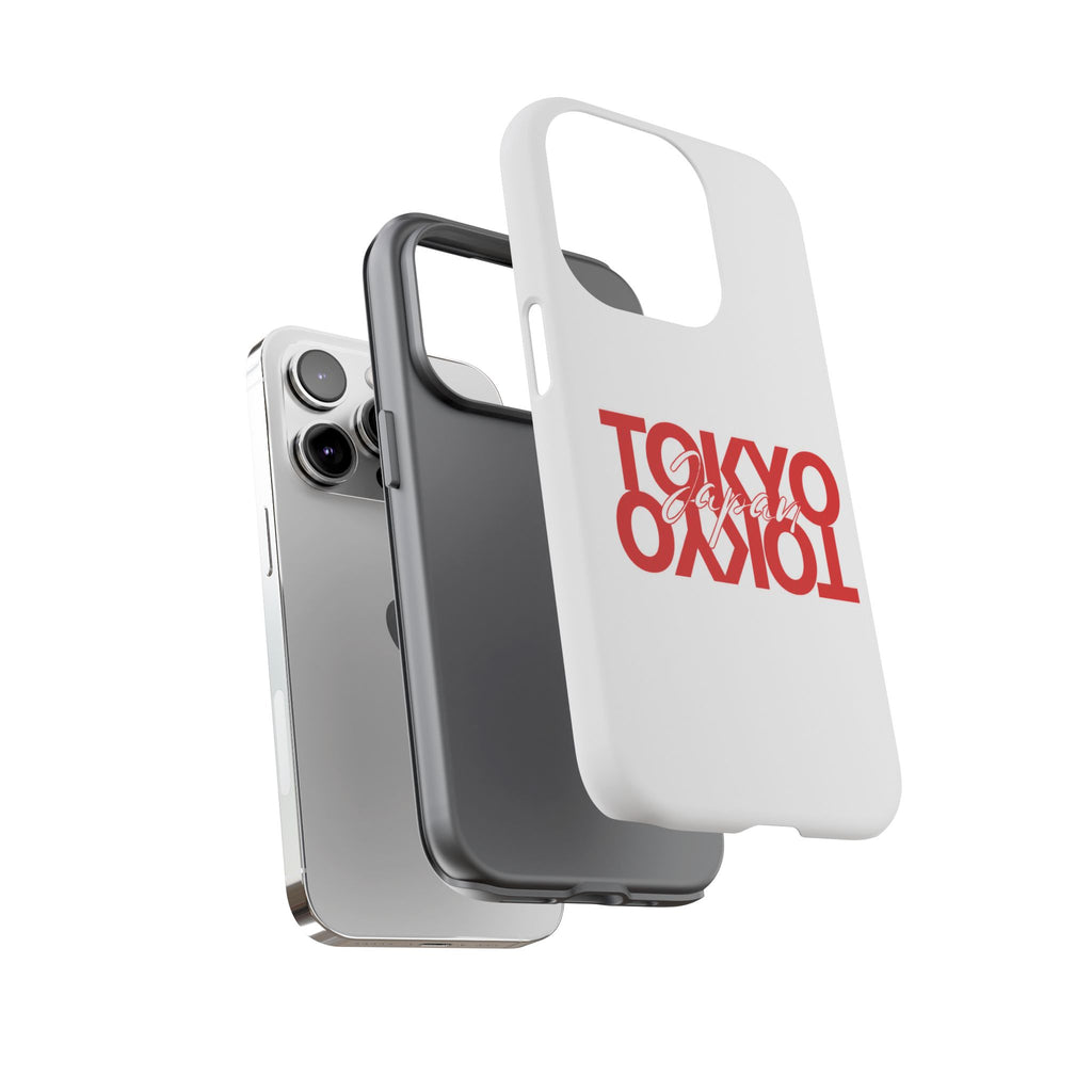 Tokyo Love Phone Case — Minimal Red Graphic Tough Case