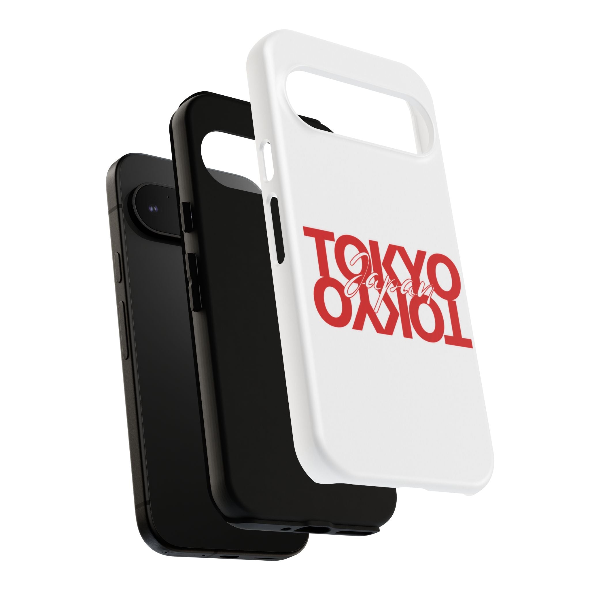 Tokyo Love Phone Case — Minimal Red Graphic Tough Case
