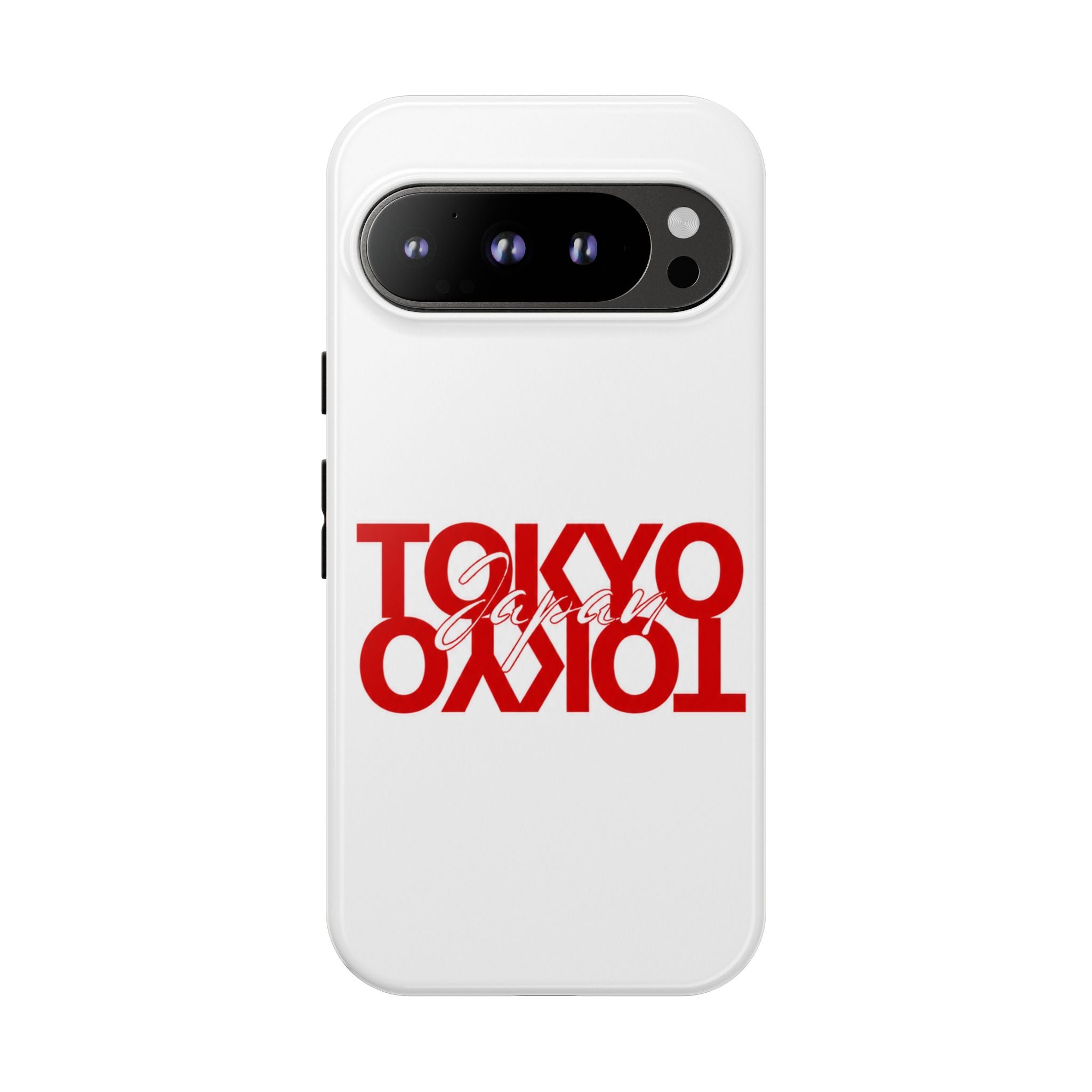 Tokyo Love Phone Case — Minimal Red Graphic Tough Case