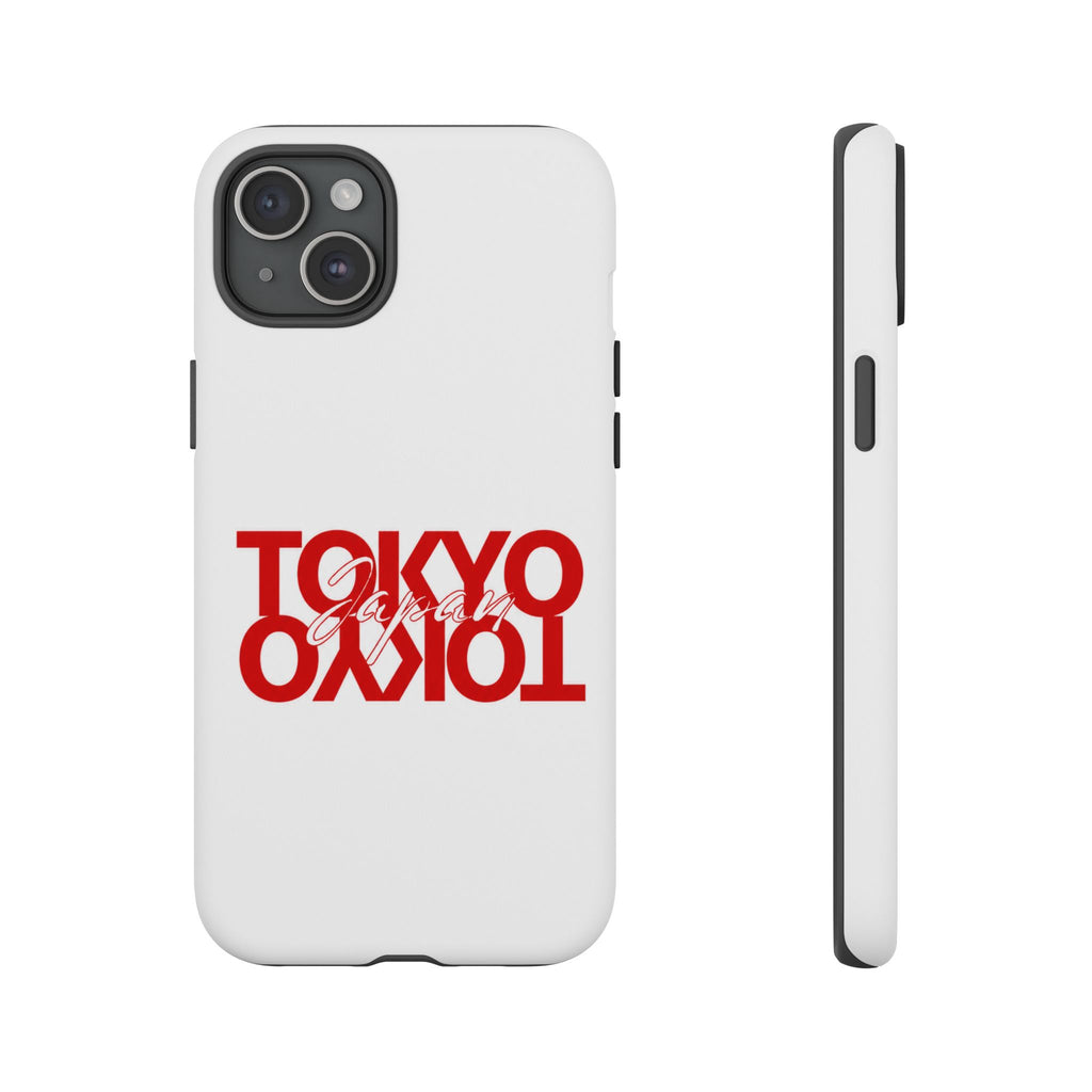 Tokyo Love Phone Case — Minimal Red Graphic Tough Case