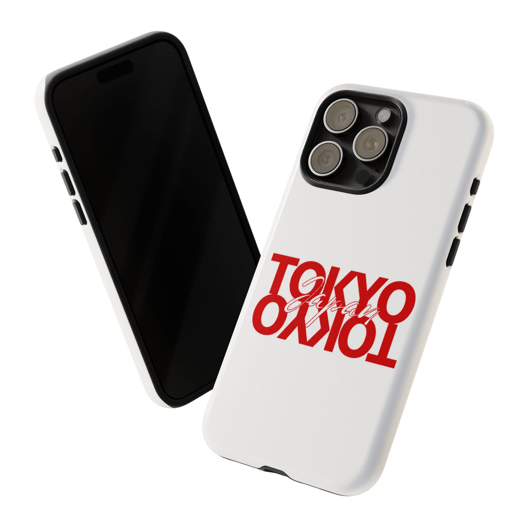 Tokyo Love Phone Case — Minimal Red Graphic Tough Case