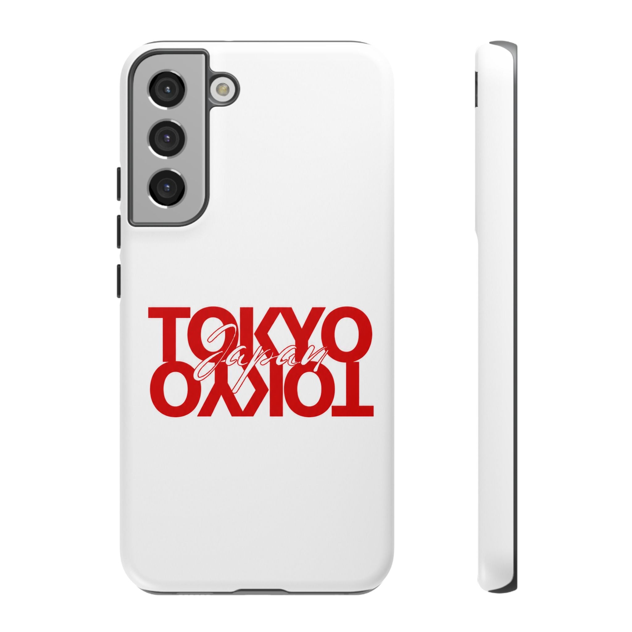 Tokyo Love Phone Case — Minimal Red Graphic Tough Case