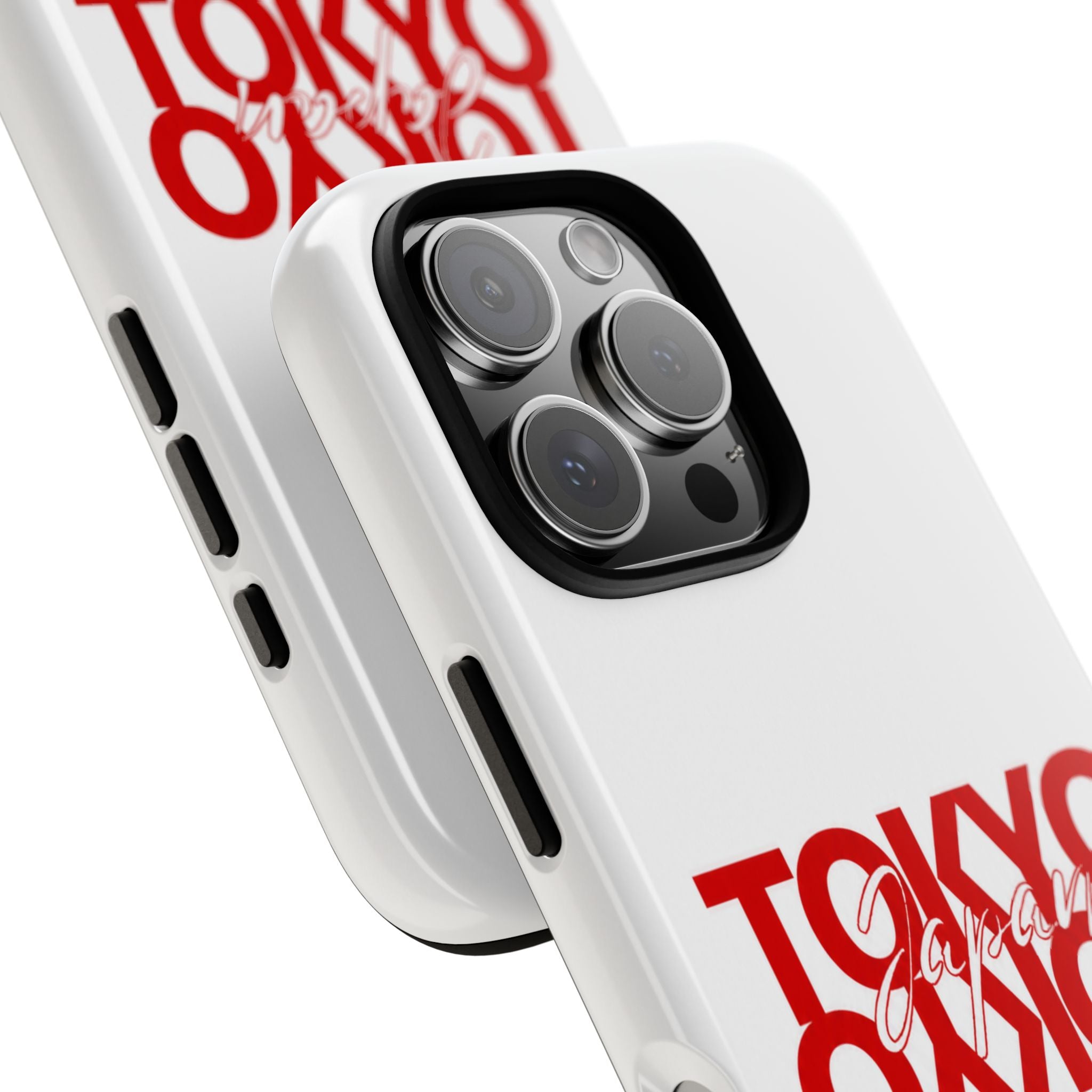Tokyo Love Phone Case — Minimal Red Graphic Tough Case