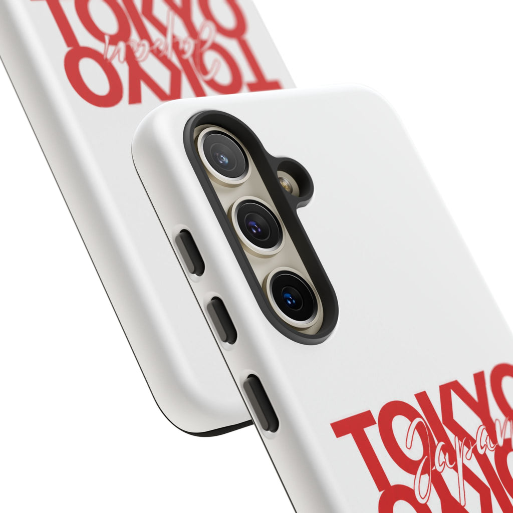 Tokyo Love Phone Case — Minimal Red Graphic Tough Case