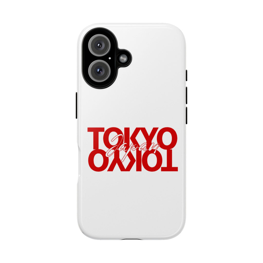 Tokyo Love Phone Case — Minimal Red Graphic Tough Case