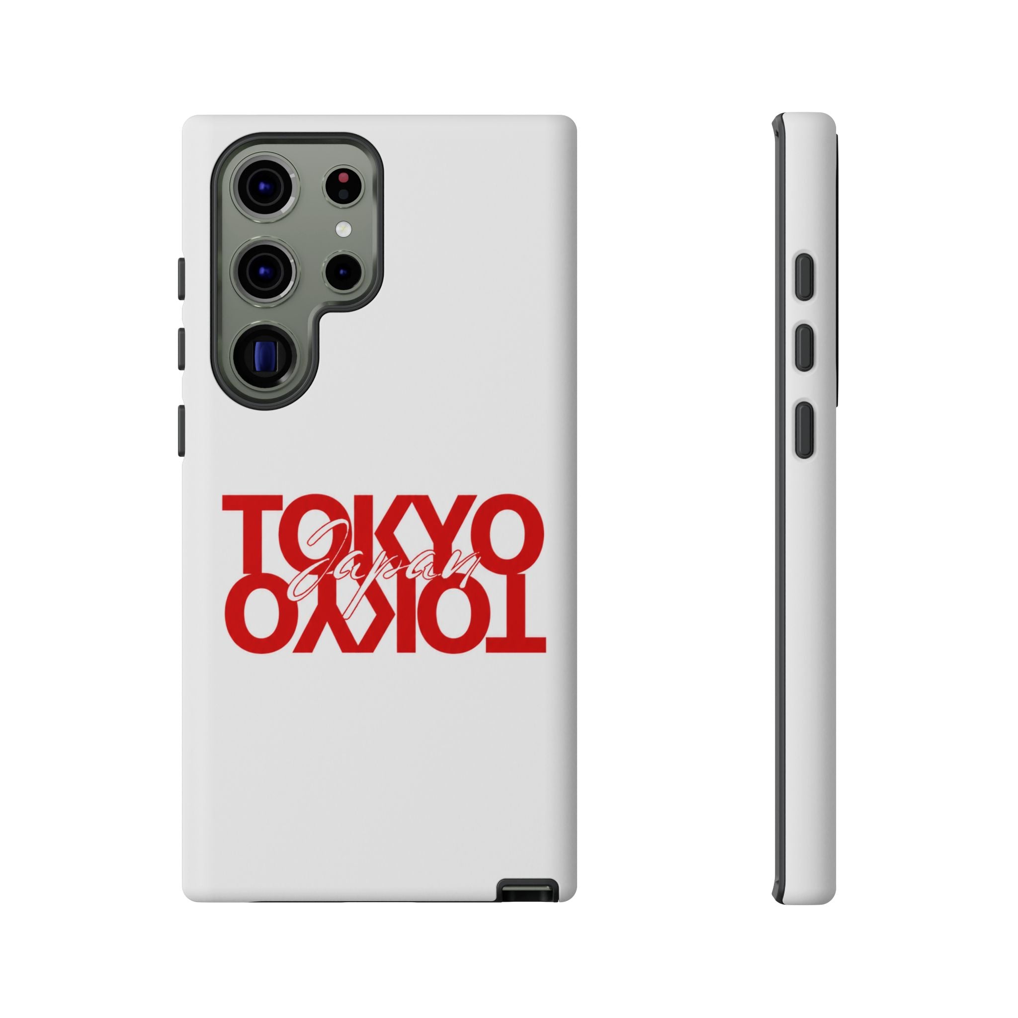 Tokyo Love Phone Case — Minimal Red Graphic Tough Case