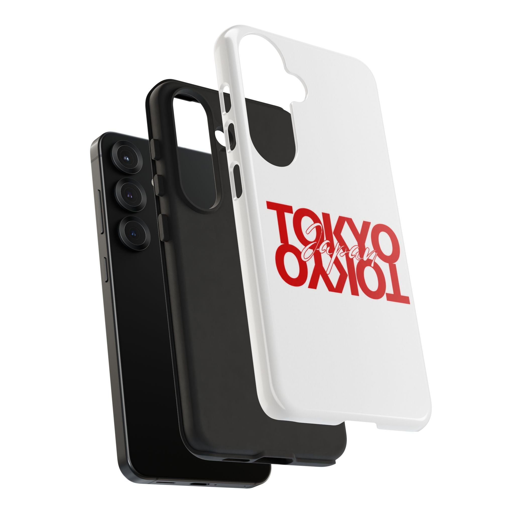 Tokyo Love Phone Case — Minimal Red Graphic Tough Case
