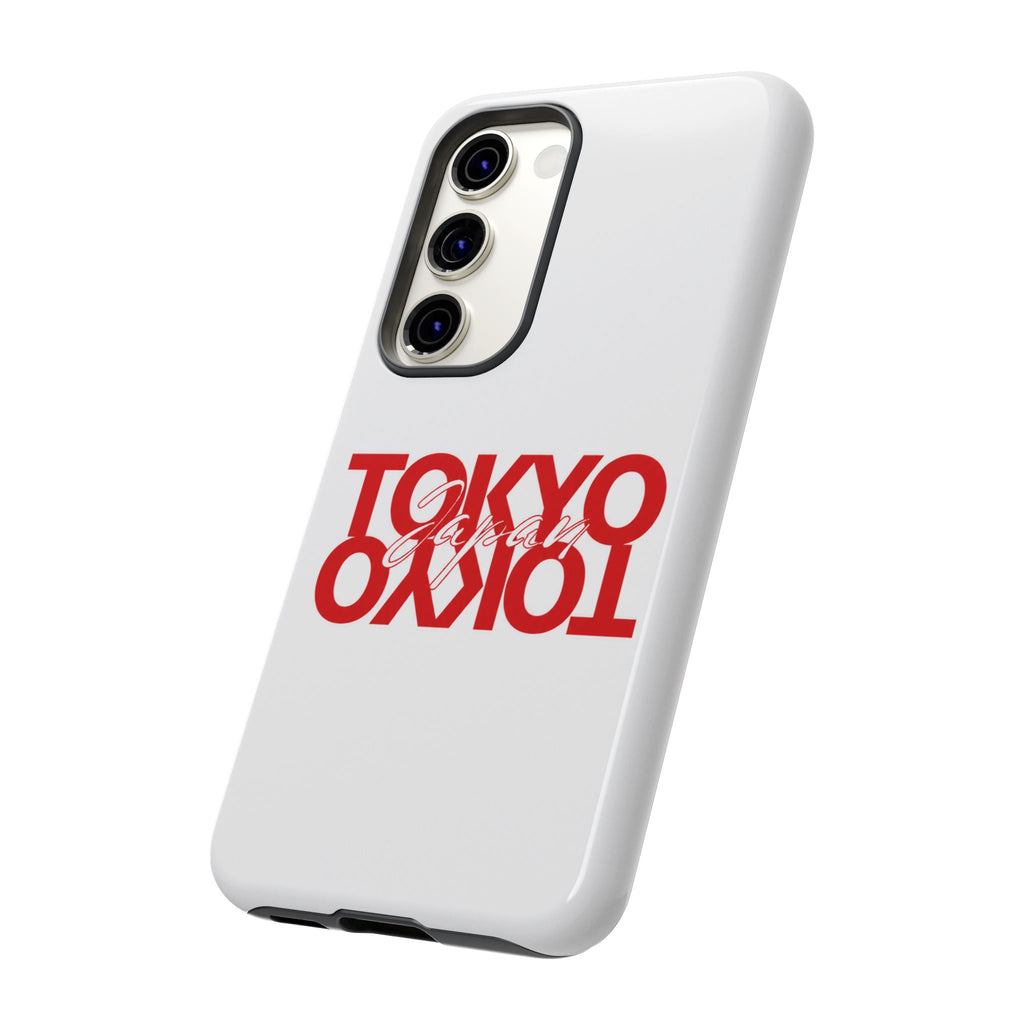 Tokyo Love Phone Case — Minimal Red Graphic Tough Case