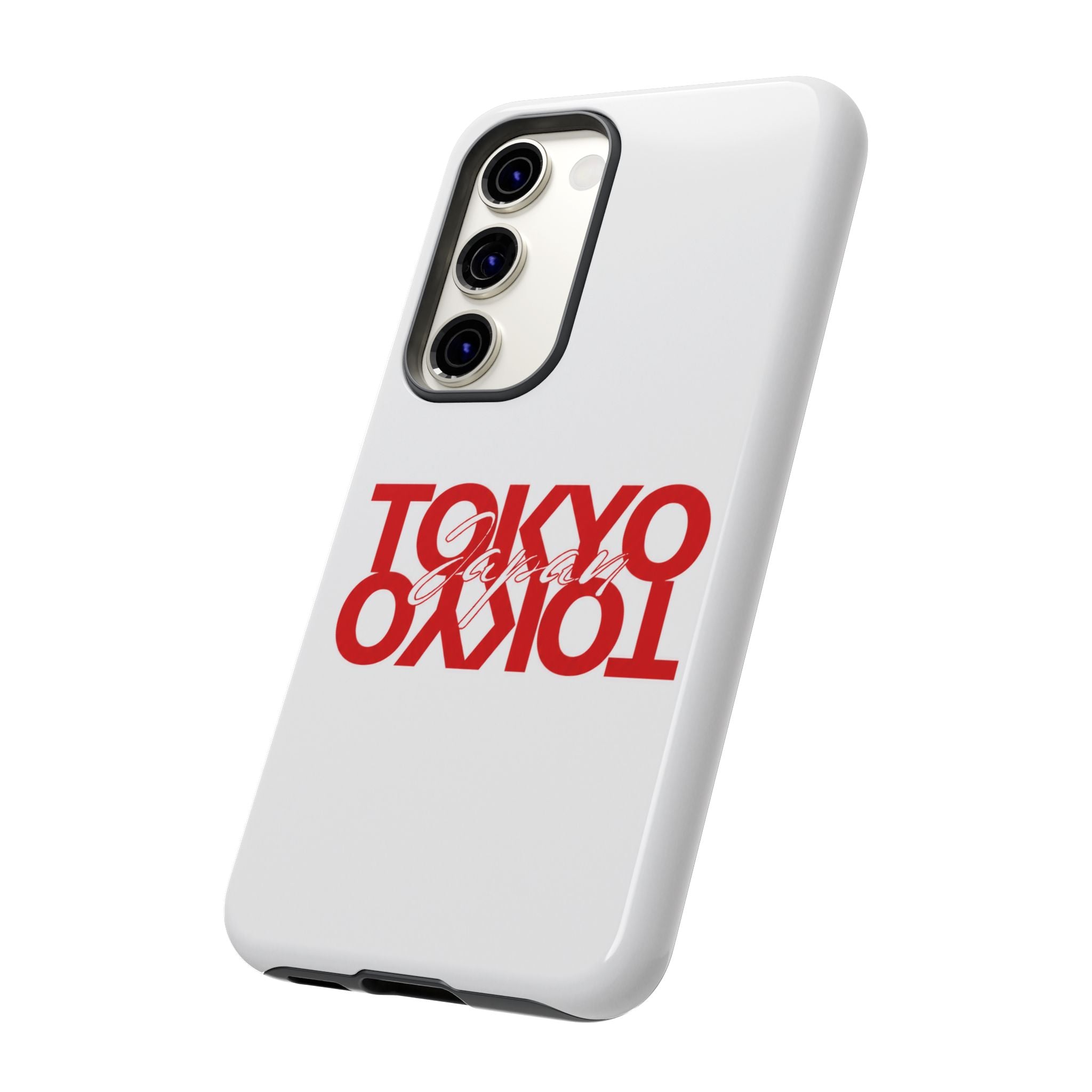 Tokyo Love Phone Case — Minimal Red Graphic Tough Case
