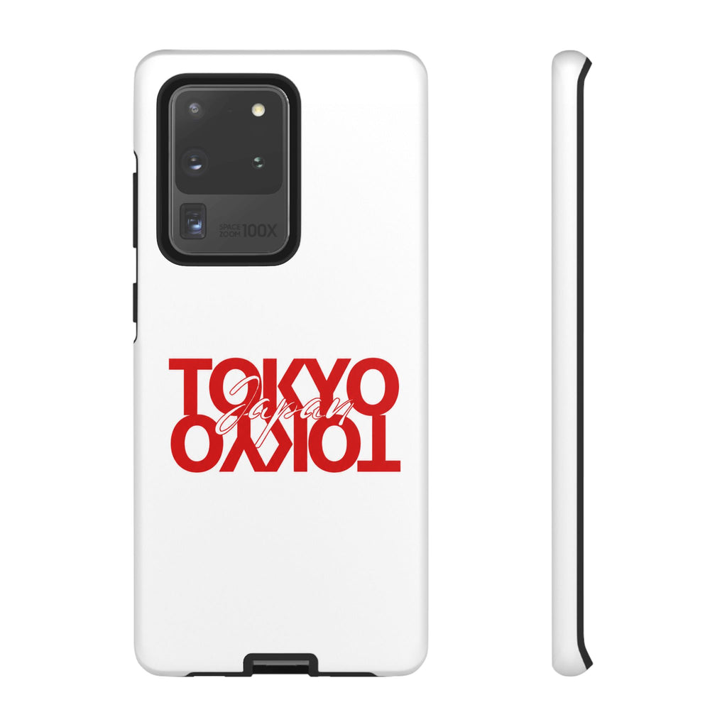 Tokyo Love Phone Case — Minimal Red Graphic Tough Case