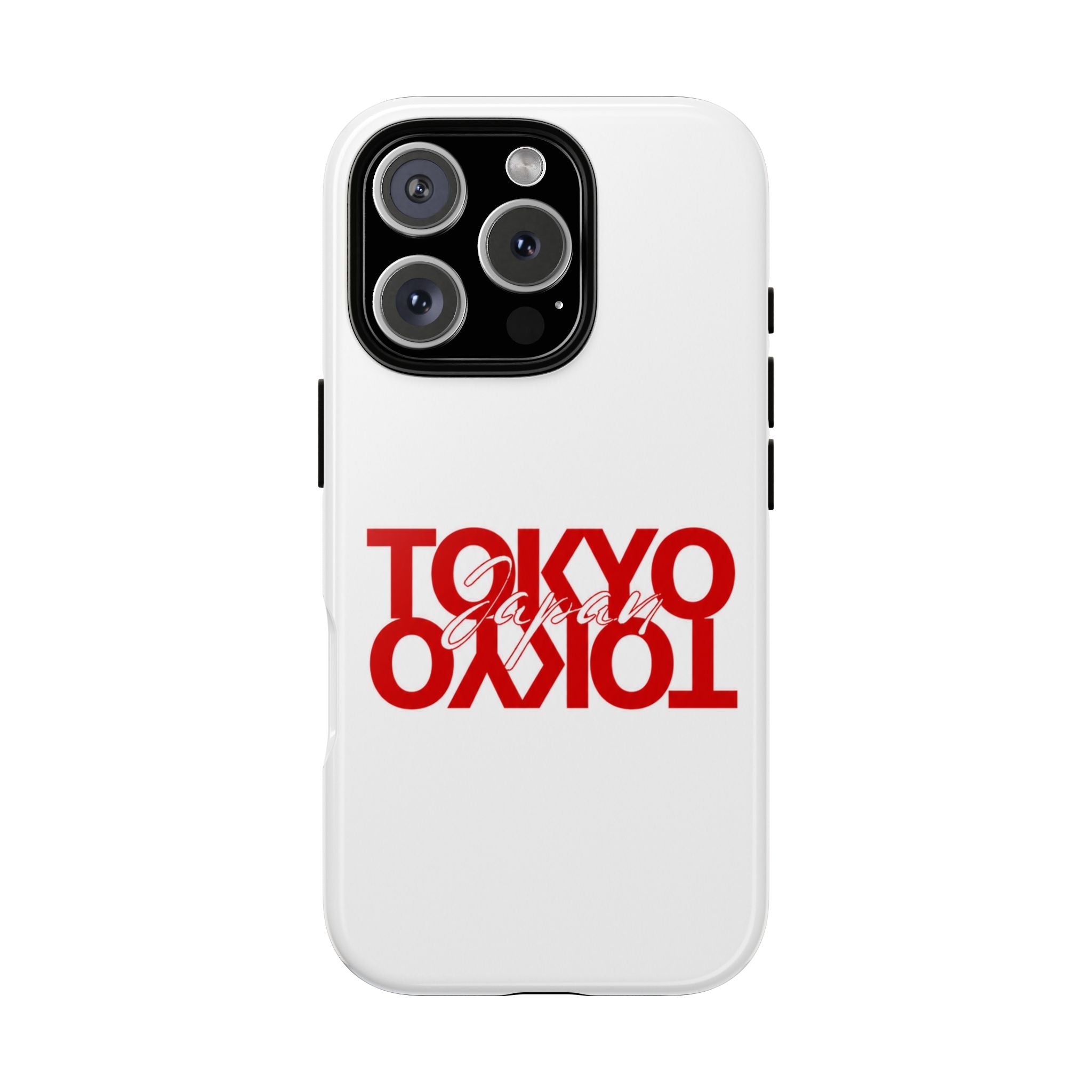 Tokyo Love Phone Case — Minimal Red Graphic Tough Case