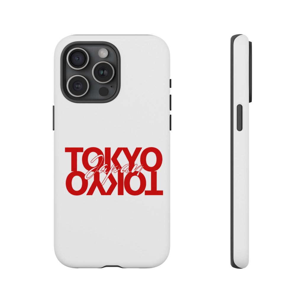 Tokyo Love Phone Case — Minimal Red Graphic Tough Case
