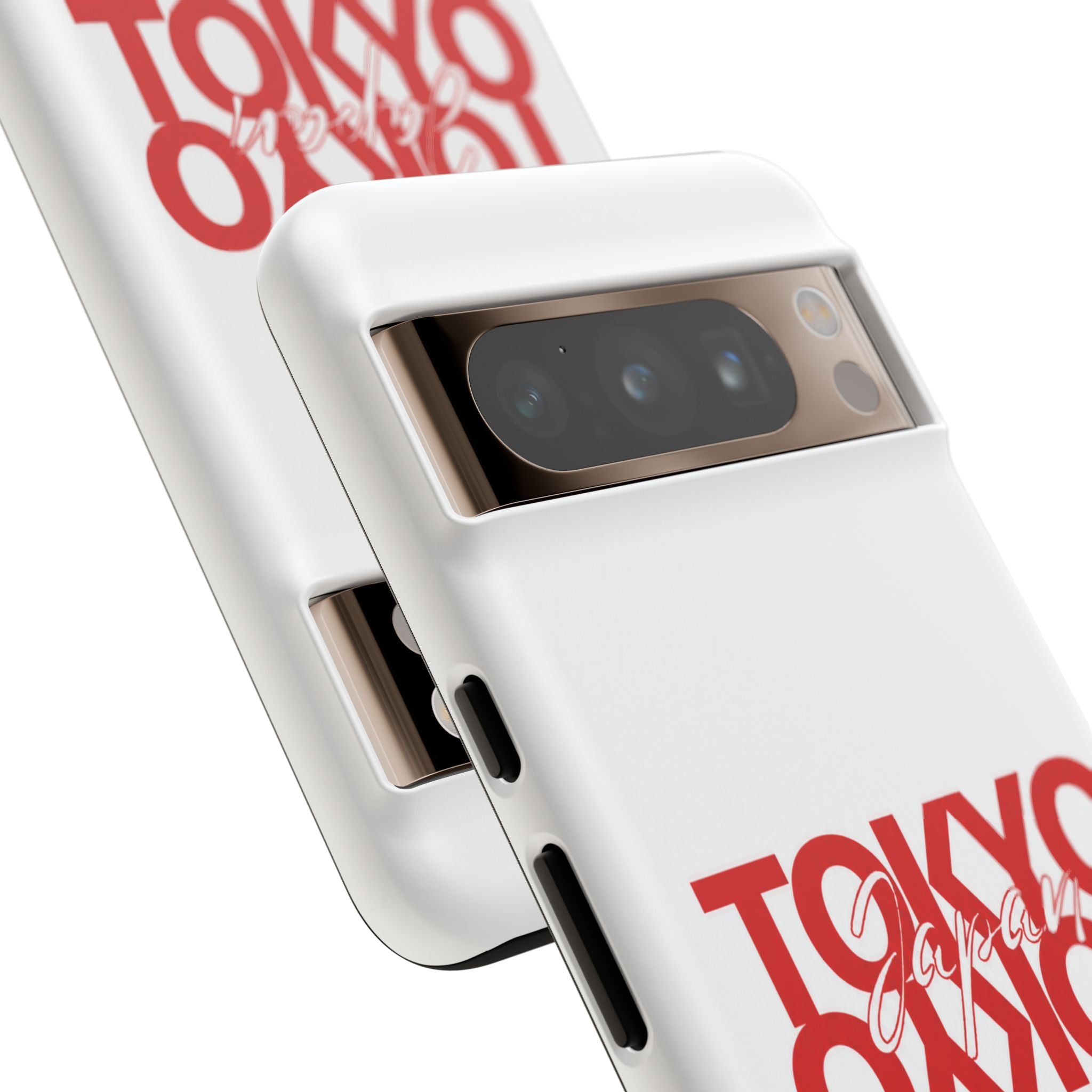 Tokyo Love Phone Case — Minimal Red Graphic Tough Case