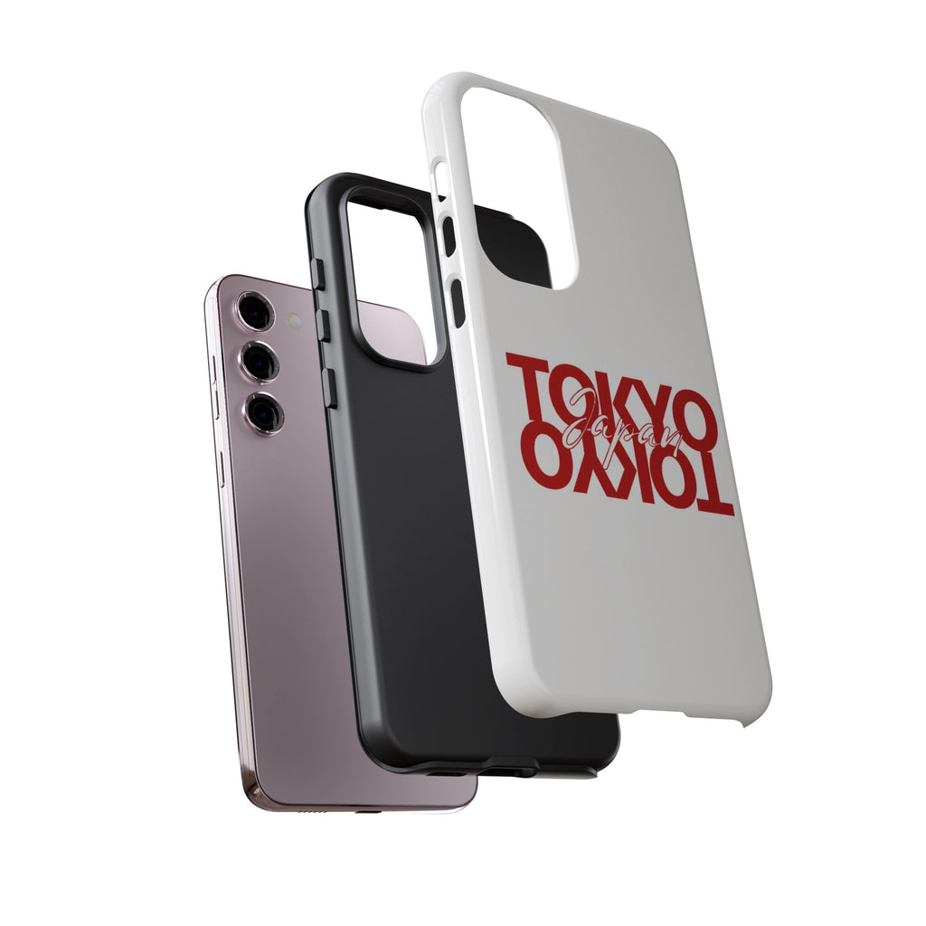 Tokyo Love Phone Case — Minimal Red Graphic Tough Case