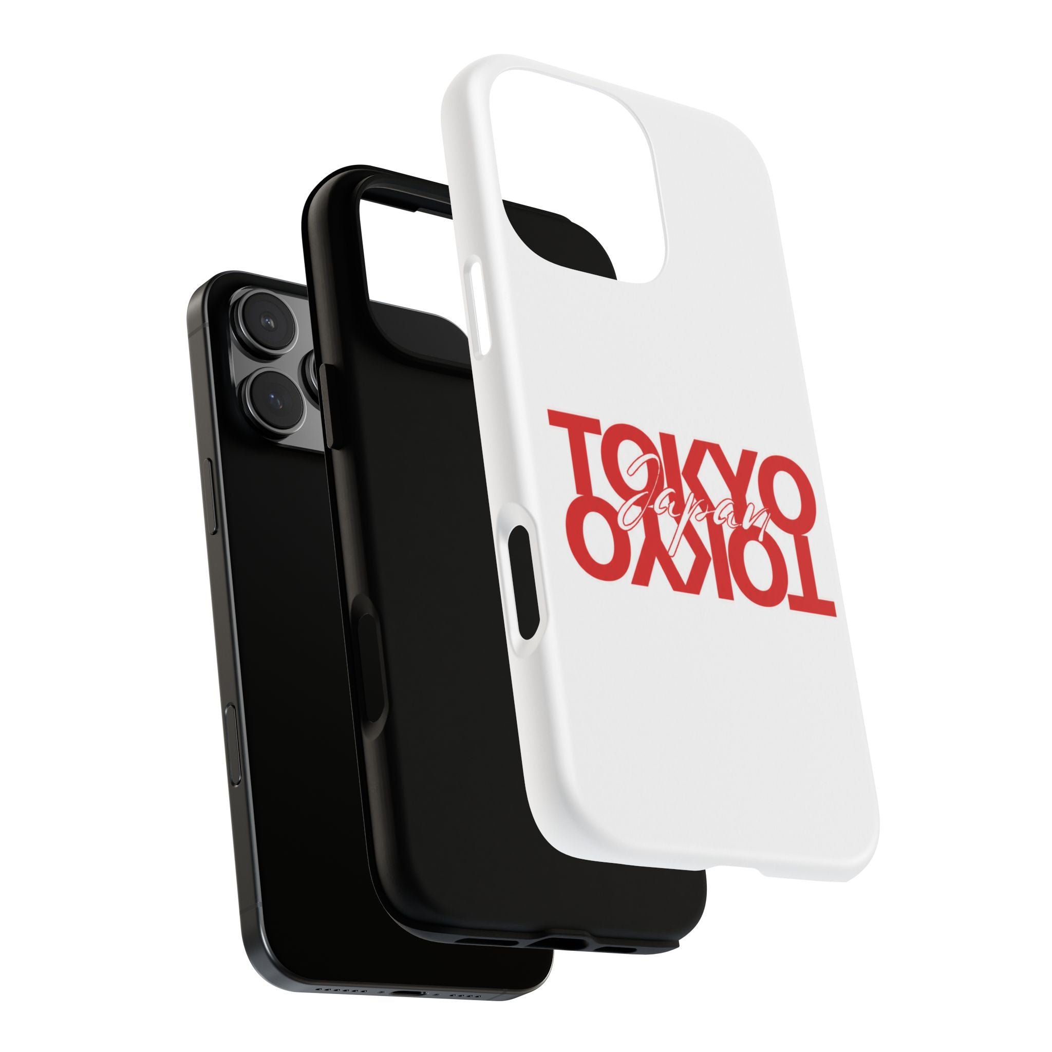 Tokyo Love Phone Case — Minimal Red Graphic Tough Case