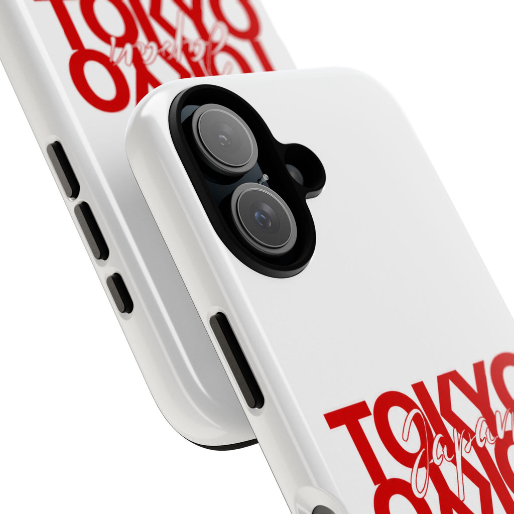 Tokyo Love Phone Case — Minimal Red Graphic Tough Case