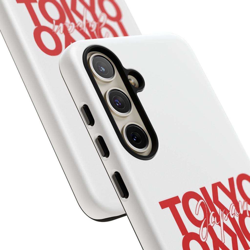 Tokyo Love Phone Case — Minimal Red Graphic Tough Case