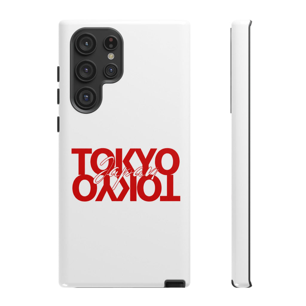 Tokyo Love Phone Case — Minimal Red Graphic Tough Case