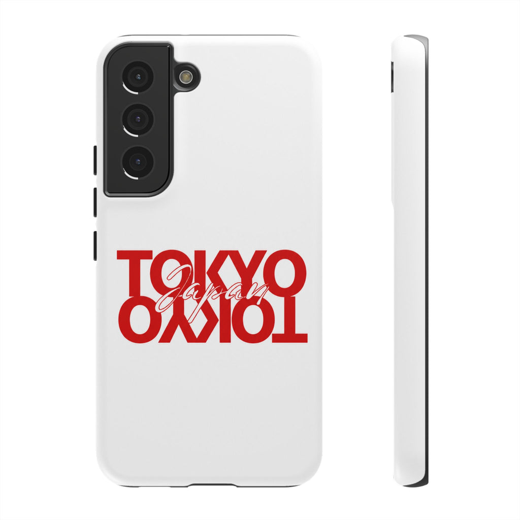Tokyo Love Phone Case — Minimal Red Graphic Tough Case