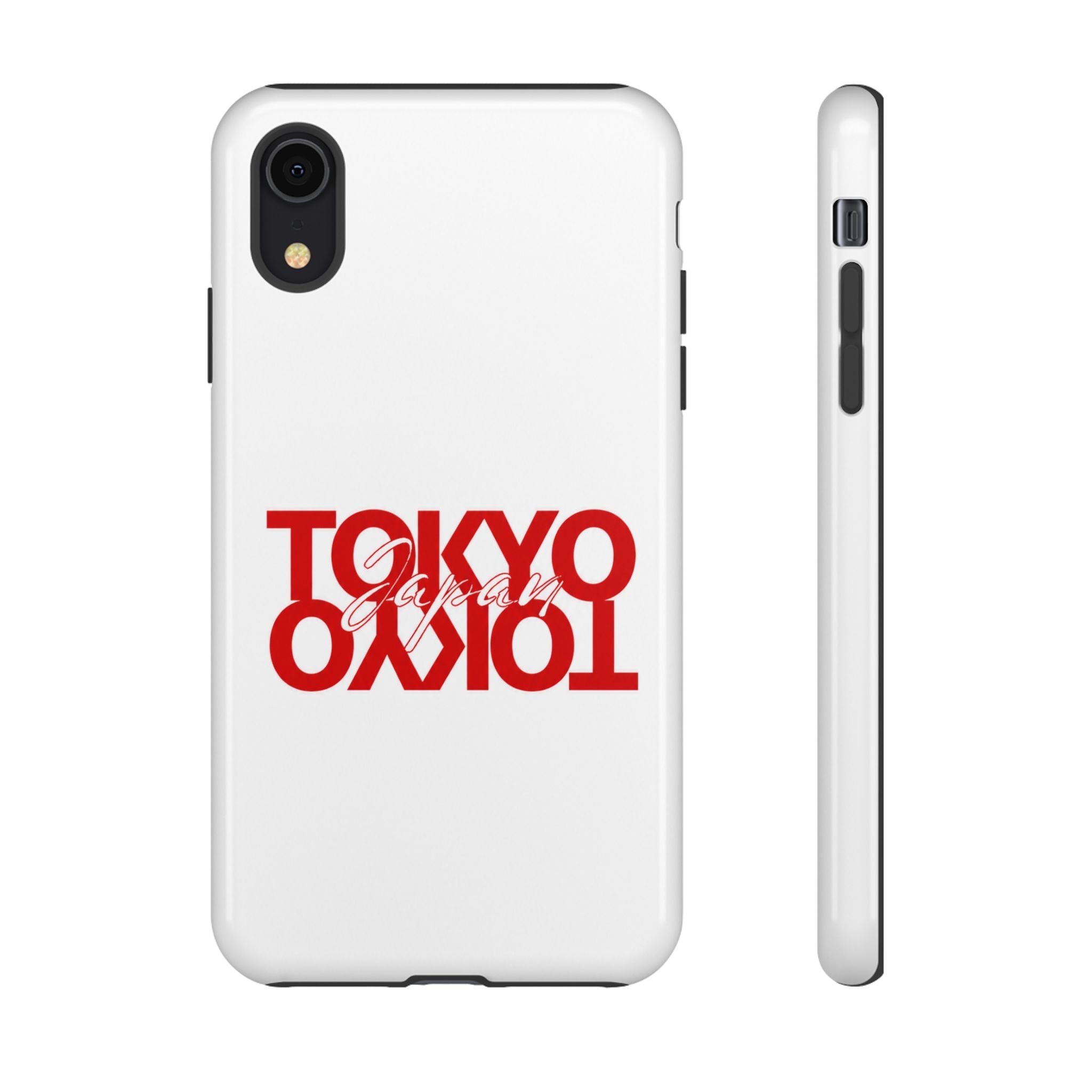 Tokyo Love Phone Case — Minimal Red Graphic Tough Case