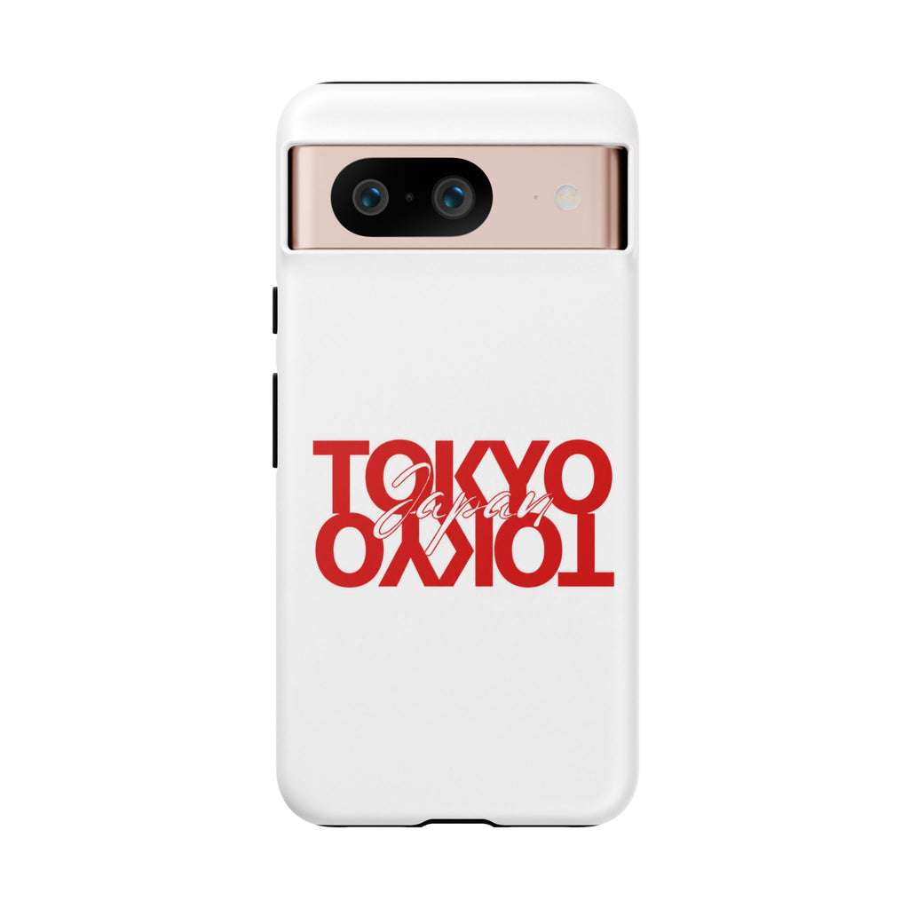 Tokyo Love Phone Case — Minimal Red Graphic Tough Case