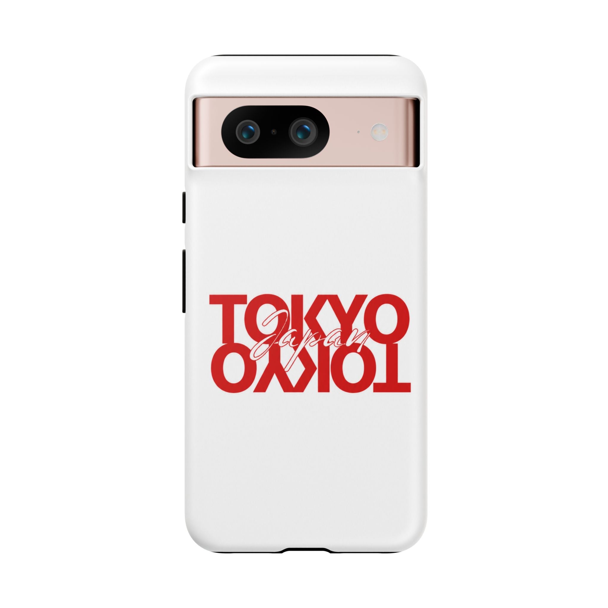 Tokyo Love Phone Case — Minimal Red Graphic Tough Case