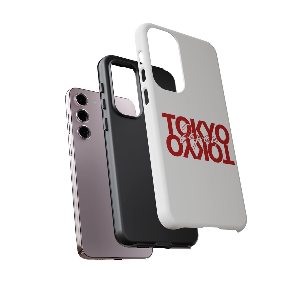 Tokyo Love Phone Case — Minimal Red Graphic Tough Case