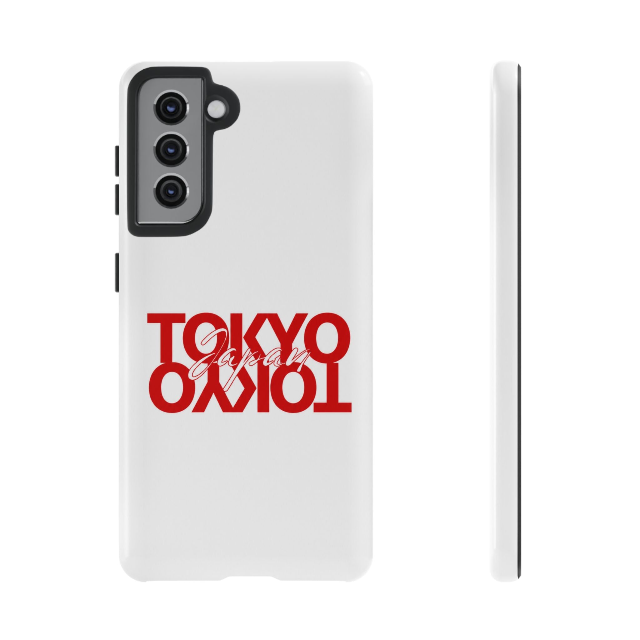 Tokyo Love Phone Case — Minimal Red Graphic Tough Case