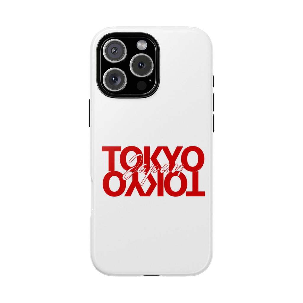 Tokyo Love Phone Case — Minimal Red Graphic Tough Case