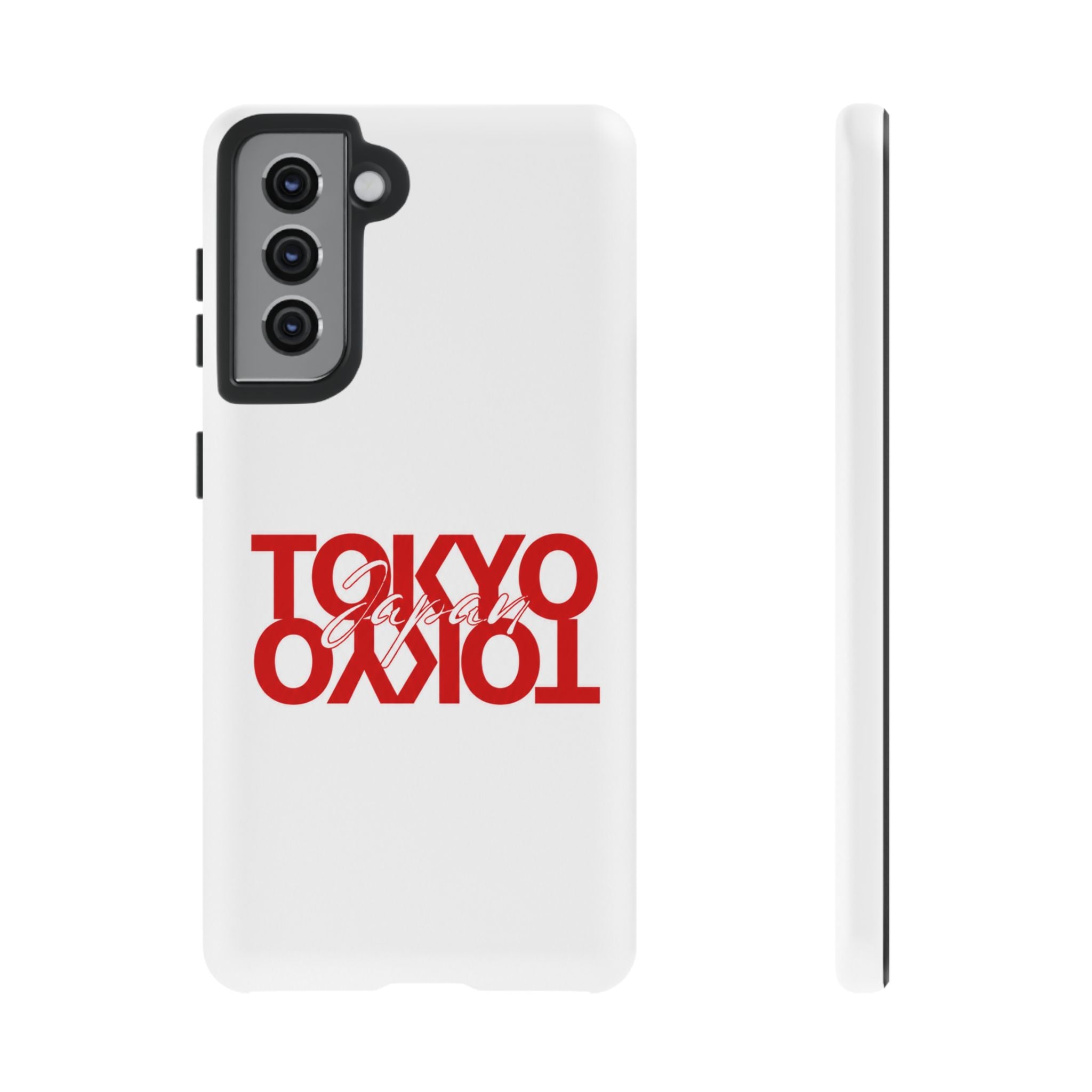 Tokyo Love Phone Case — Minimal Red Graphic Tough Case