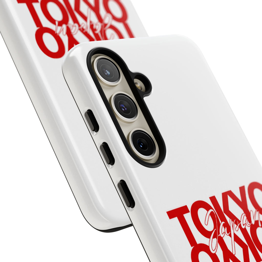 Tokyo Love Phone Case — Minimal Red Graphic Tough Case