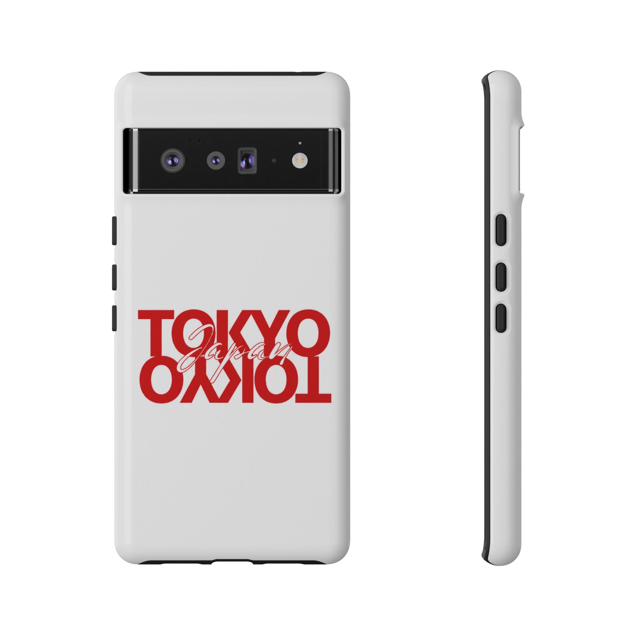 Tokyo Love Phone Case — Minimal Red Graphic Tough Case