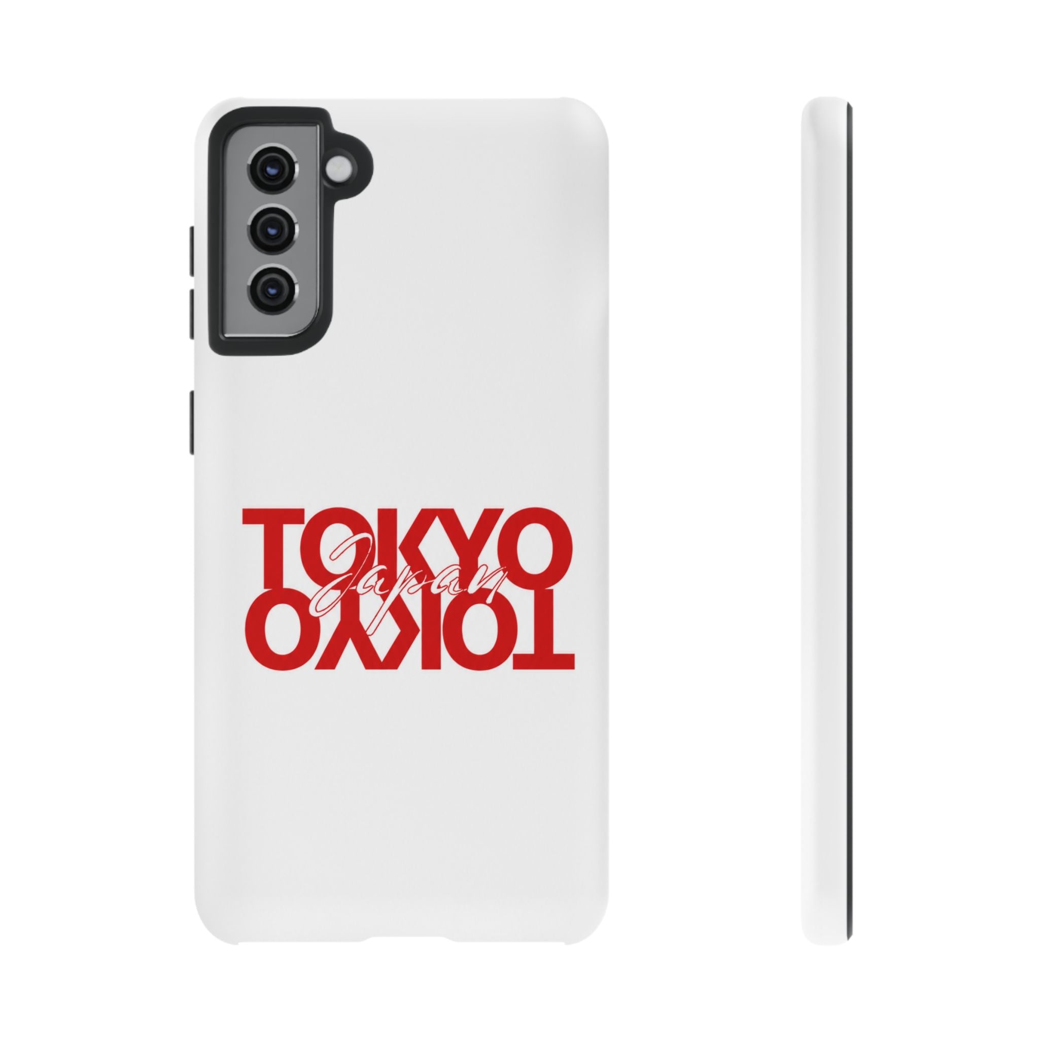 Tokyo Love Phone Case — Minimal Red Graphic Tough Case