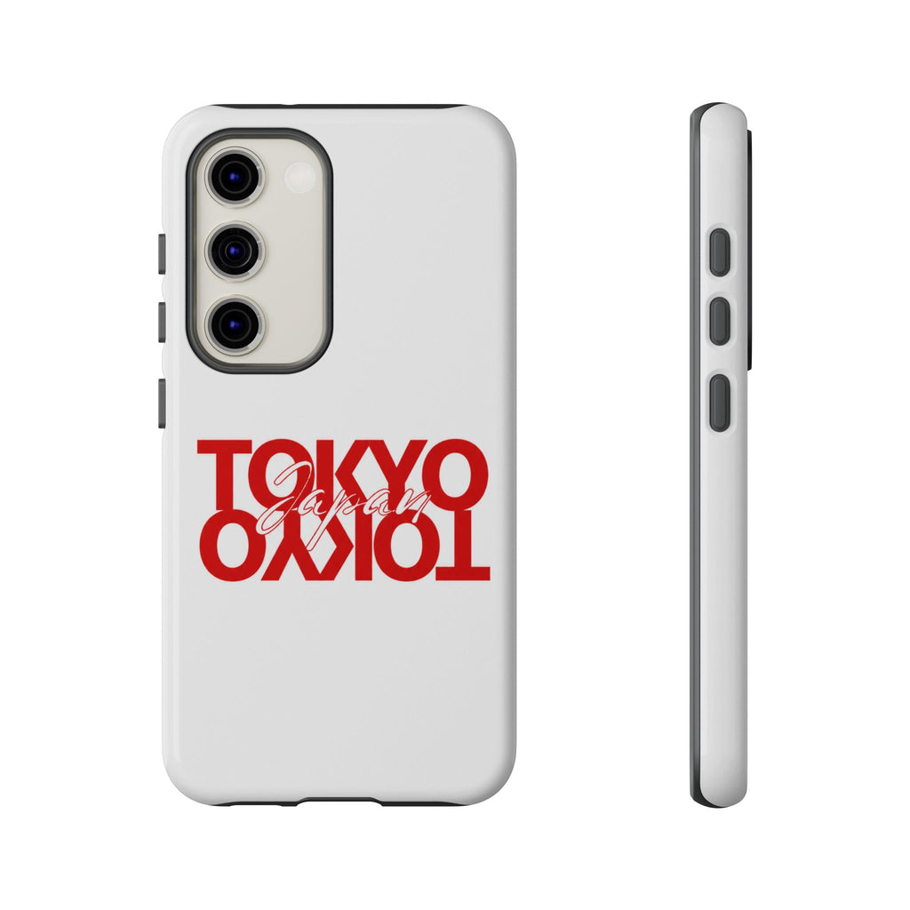 Tokyo Love Phone Case — Minimal Red Graphic Tough Case