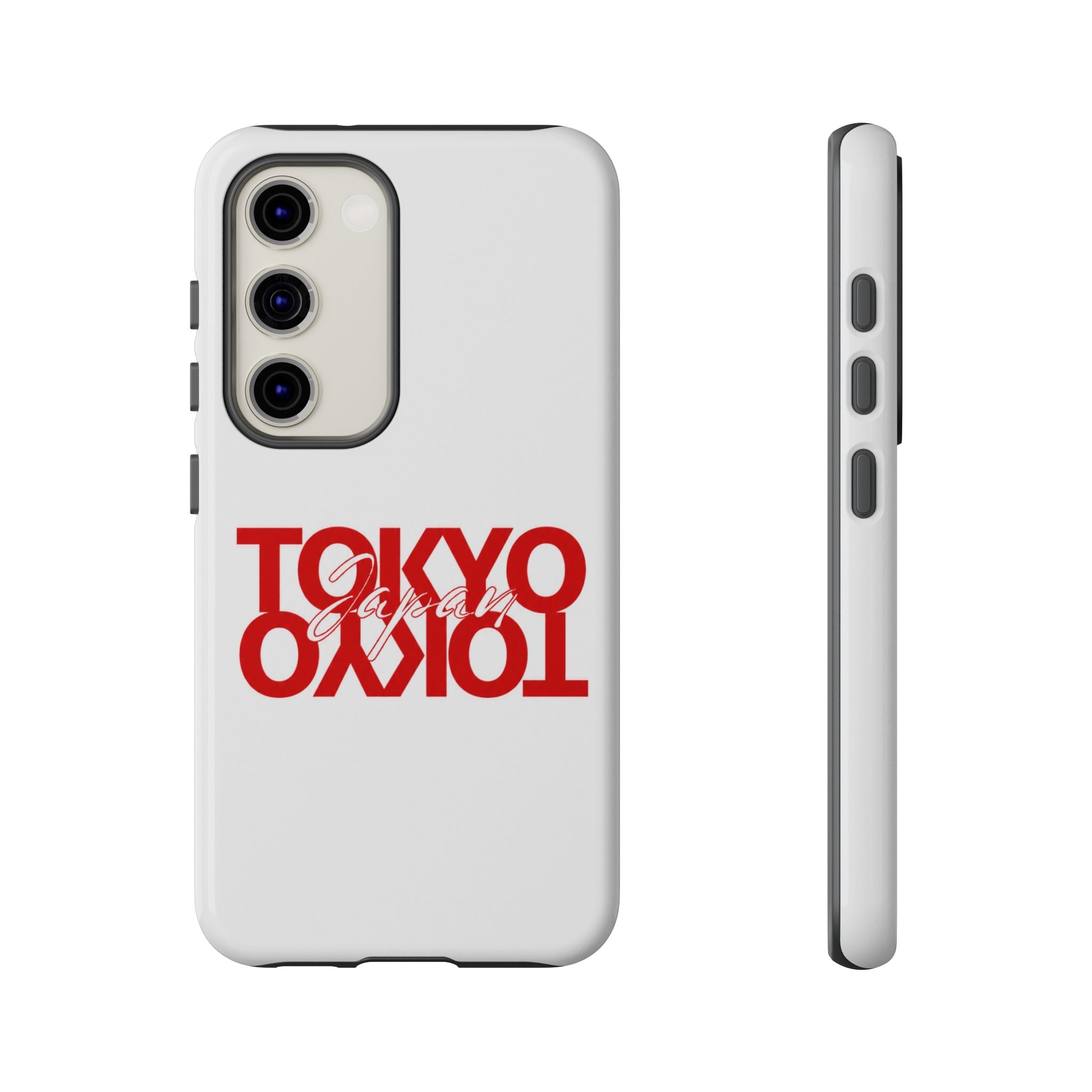 Tokyo Love Phone Case — Minimal Red Graphic Tough Case
