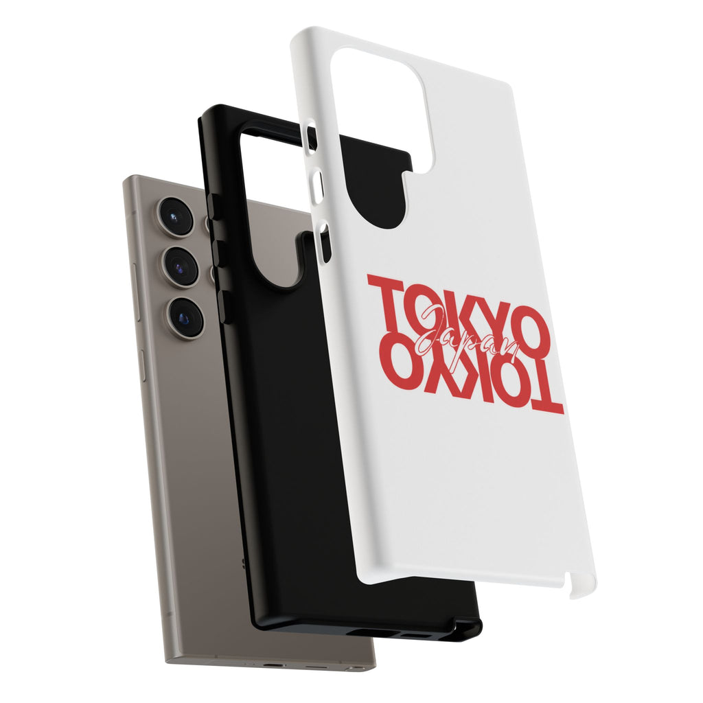 Tokyo Love Phone Case — Minimal Red Graphic Tough Case
