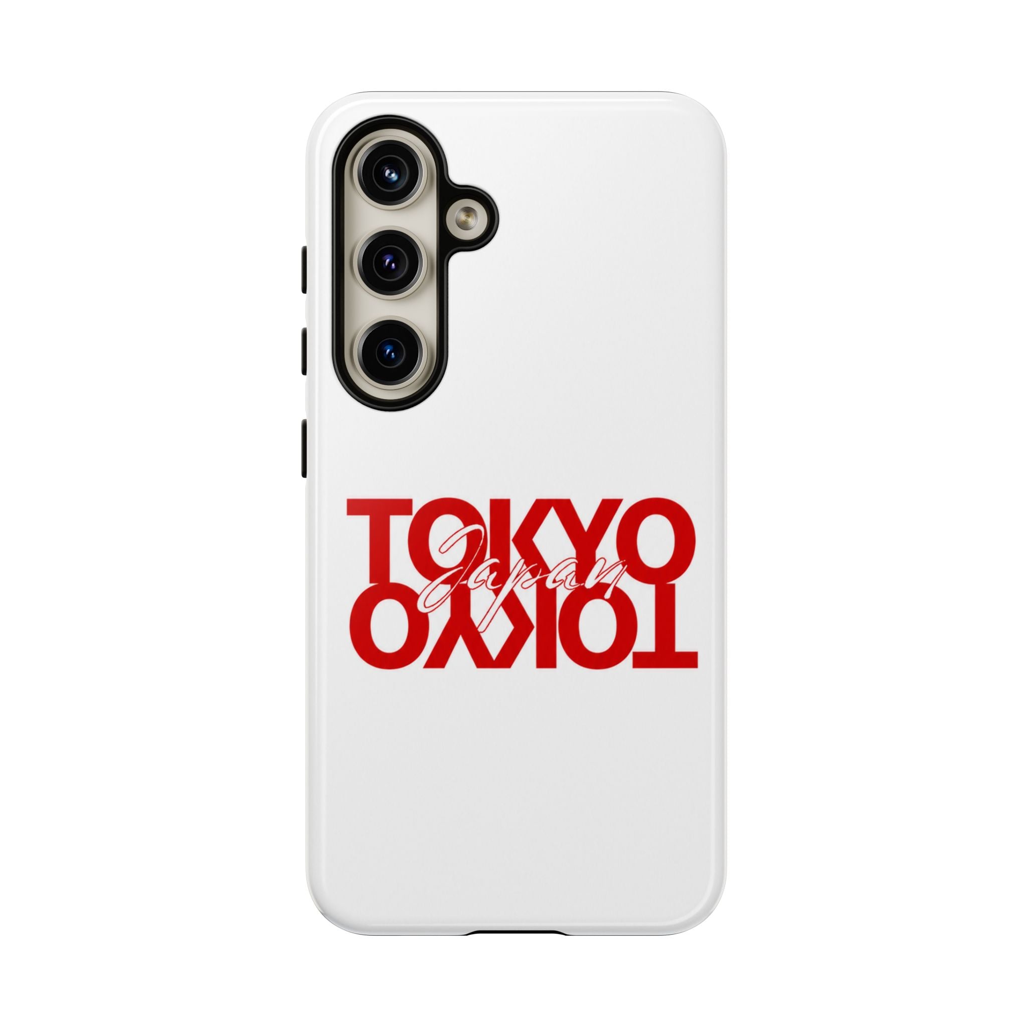 Tokyo Love Phone Case — Minimal Red Graphic Tough Case