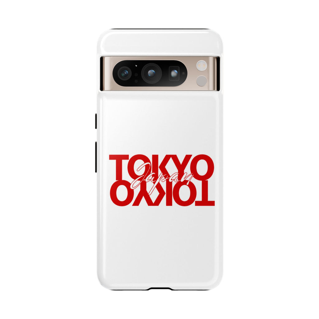 Tokyo Love Phone Case — Minimal Red Graphic Tough Case