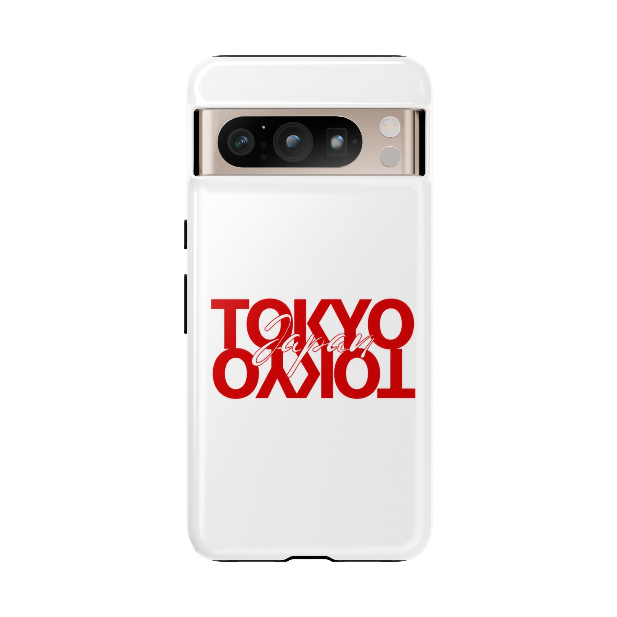 Tokyo Love Phone Case — Minimal Red Graphic Tough Case