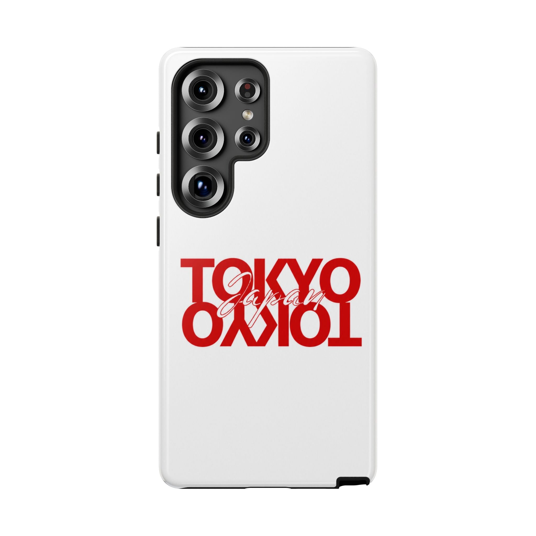 Tokyo Love Phone Case — Minimal Red Graphic Tough Case