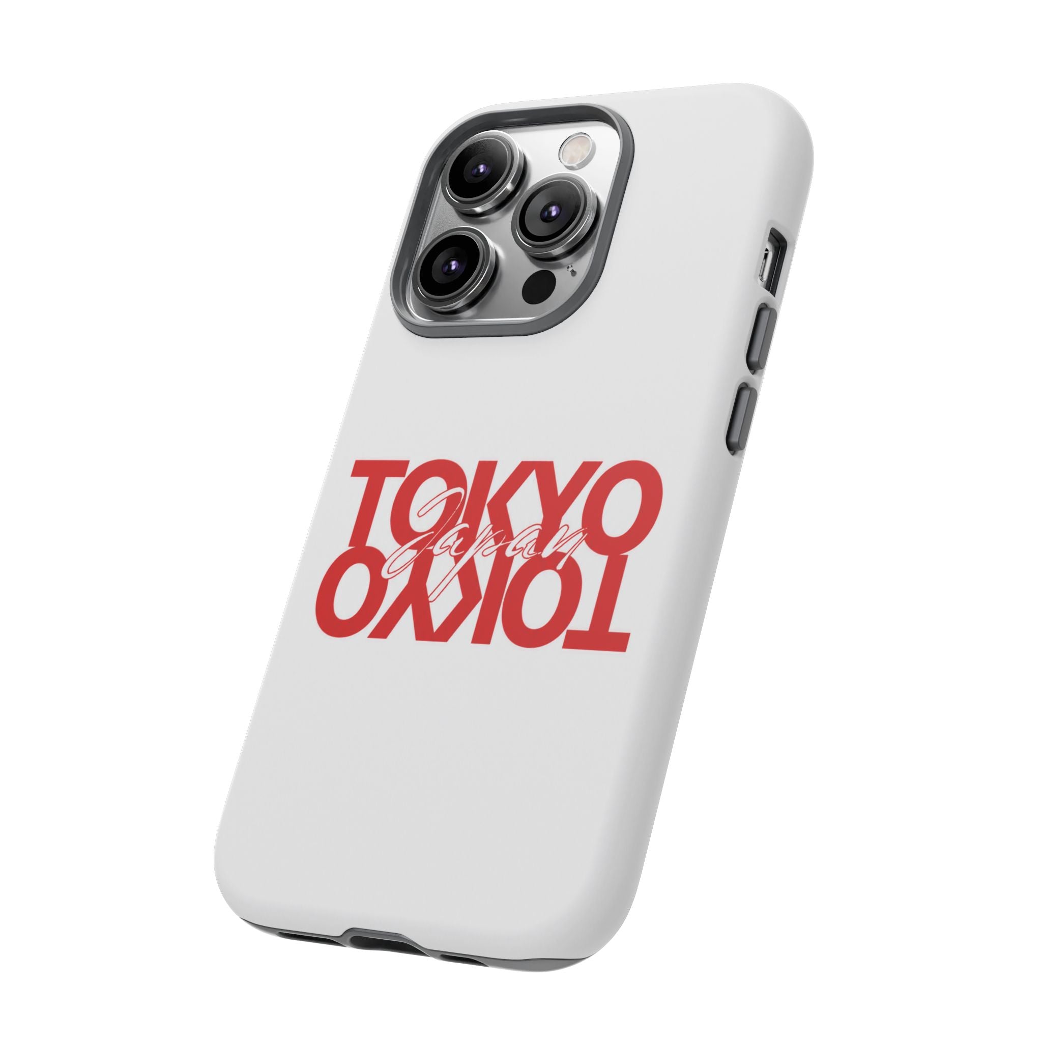 Tokyo Love Phone Case — Minimal Red Graphic Tough Case