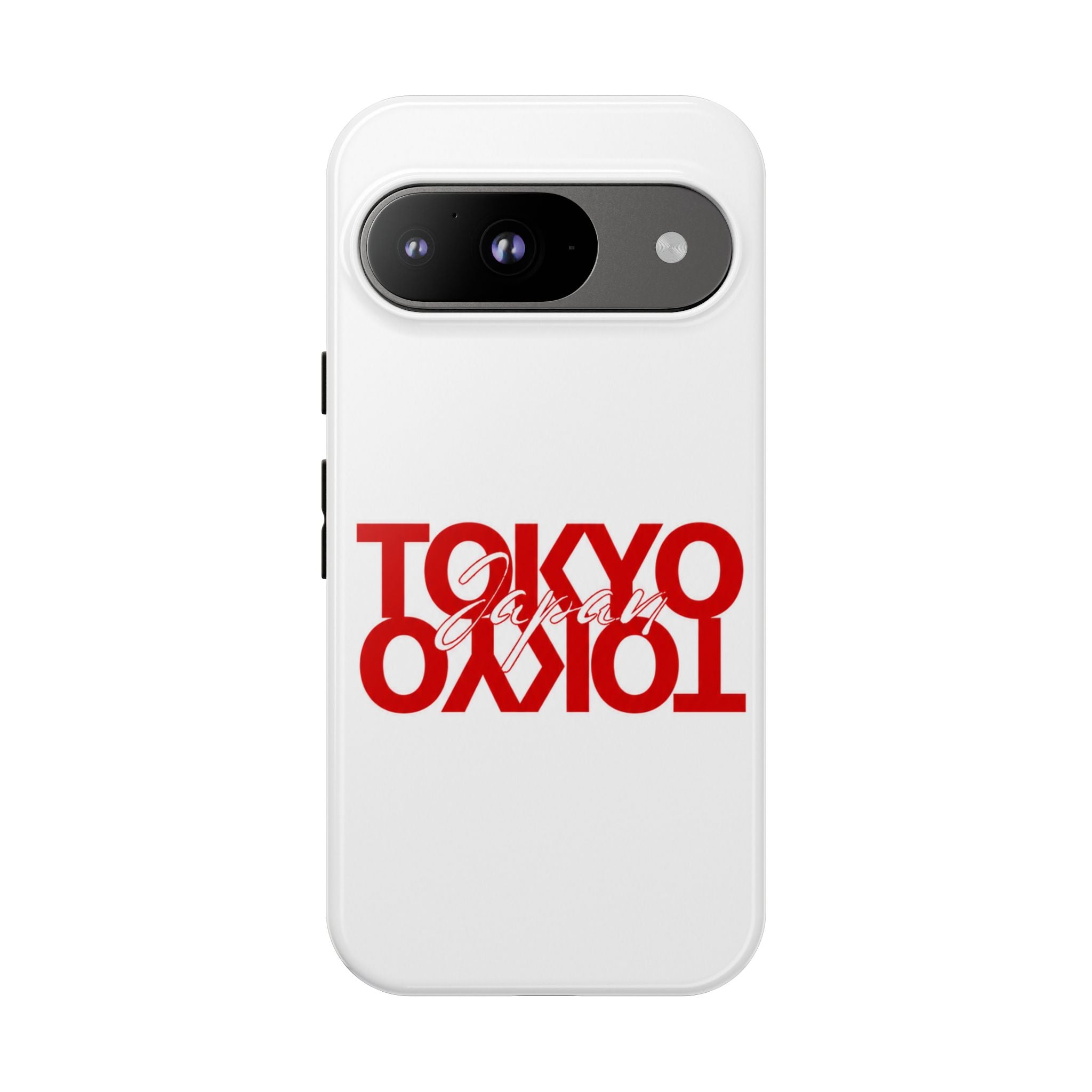 Tokyo Love Phone Case — Minimal Red Graphic Tough Case