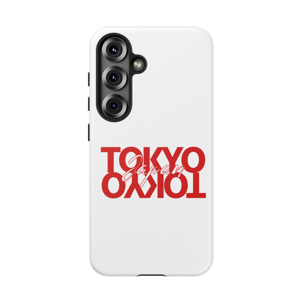 Tokyo Love Phone Case — Minimal Red Graphic Tough Case