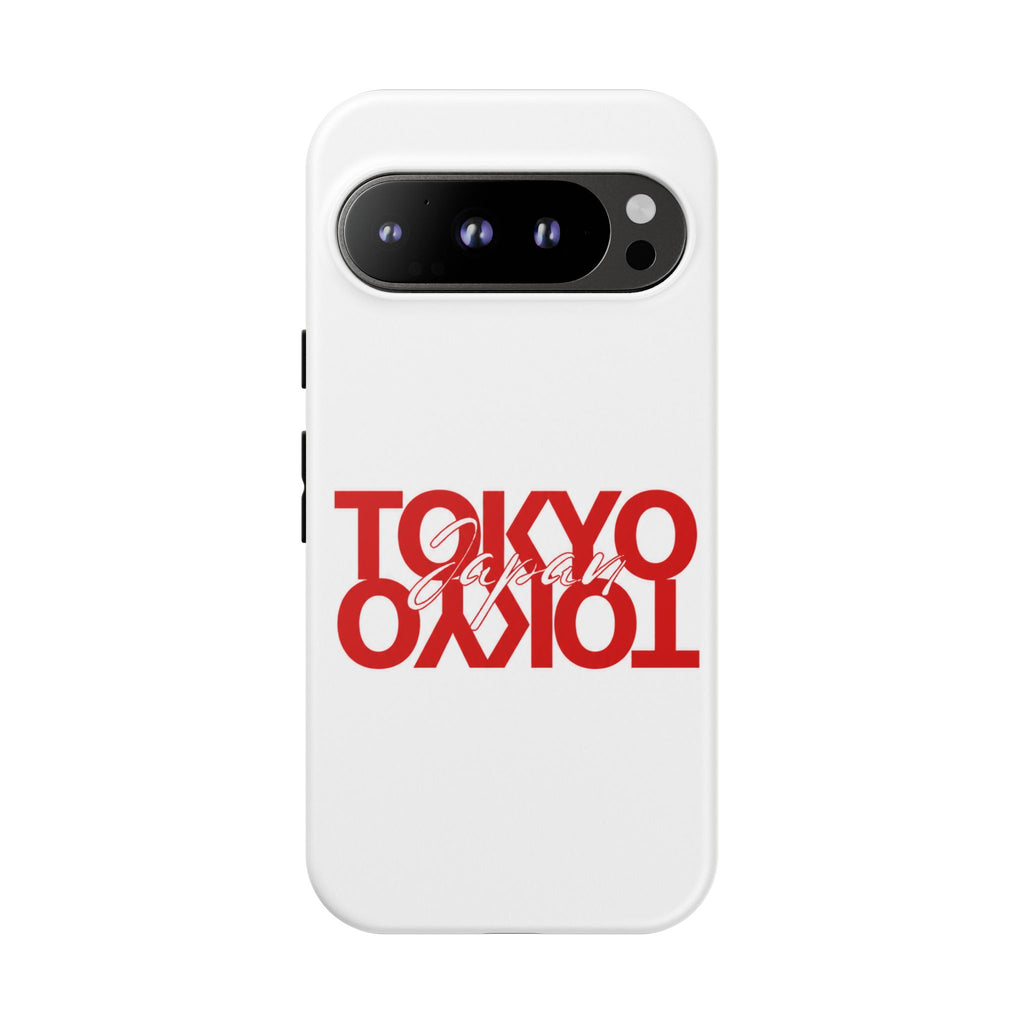 Tokyo Love Phone Case — Minimal Red Graphic Tough Case