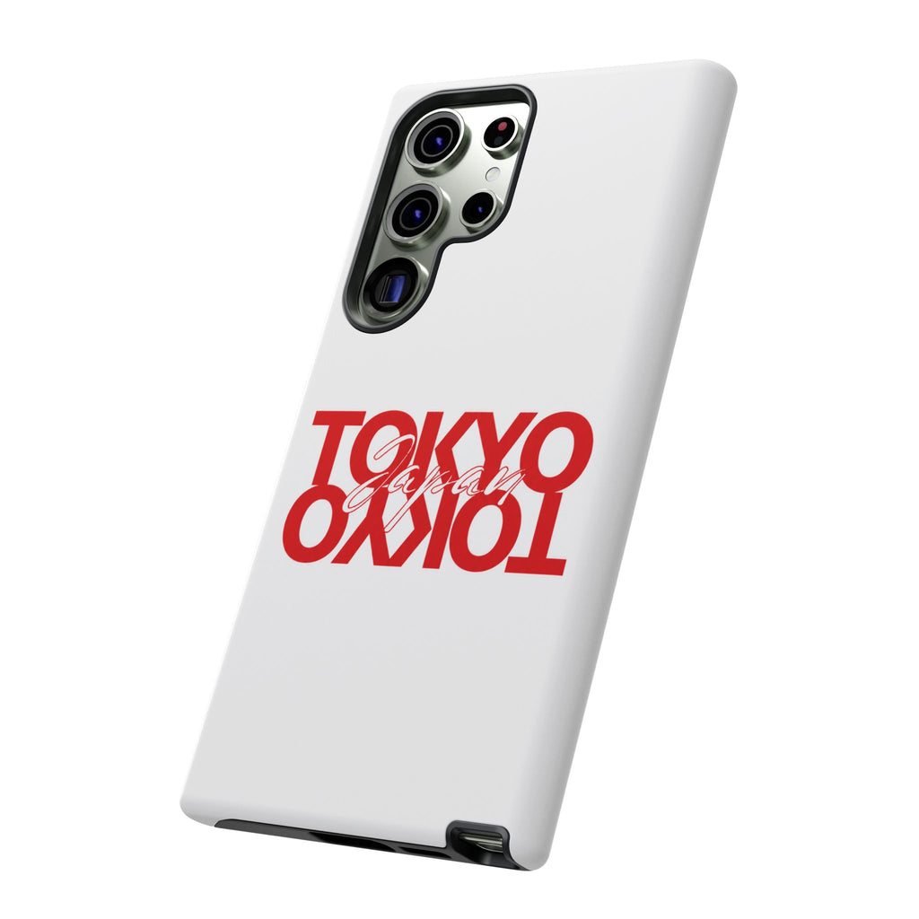 Tokyo Love Phone Case — Minimal Red Graphic Tough Case
