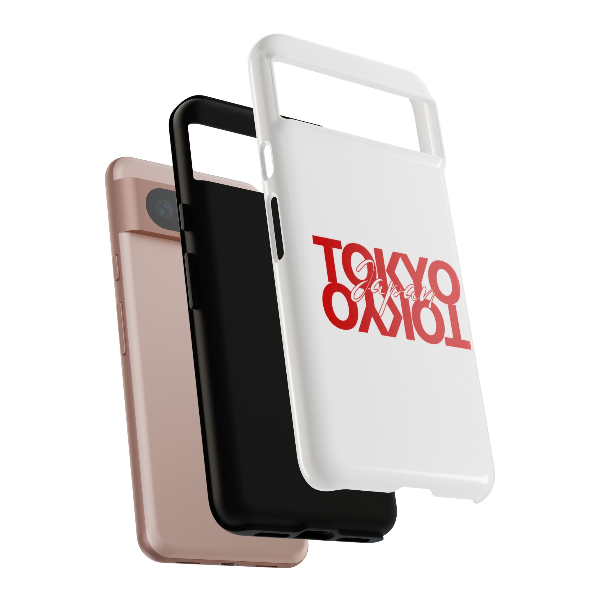 Tokyo Love Phone Case — Minimal Red Graphic Tough Case