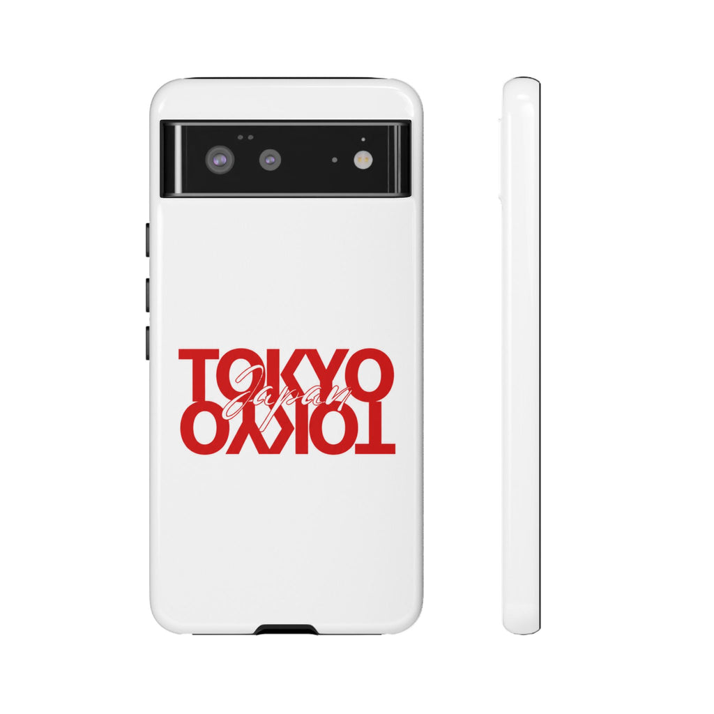 Tokyo Love Phone Case — Minimal Red Graphic Tough Case