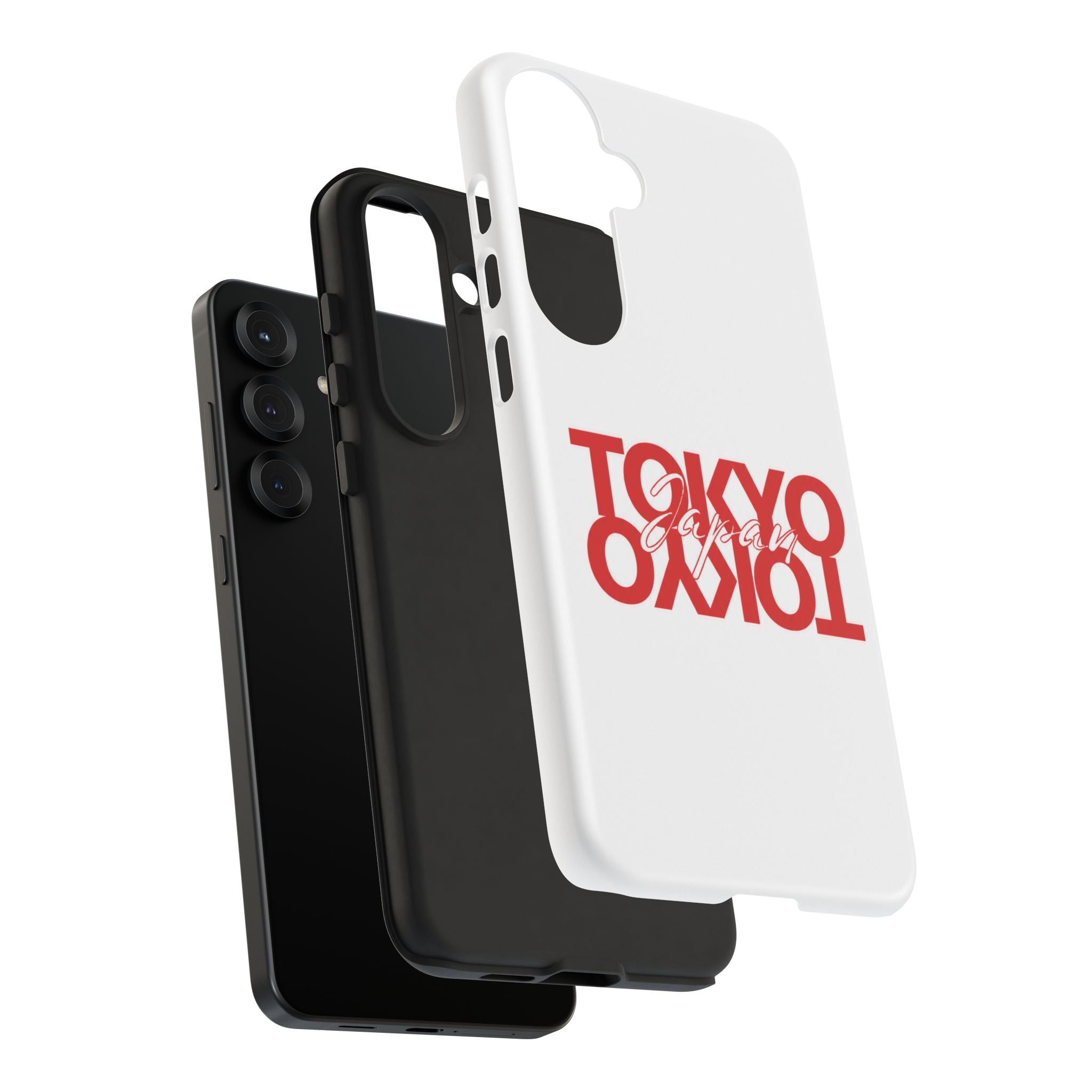 Tokyo Love Phone Case — Minimal Red Graphic Tough Case
