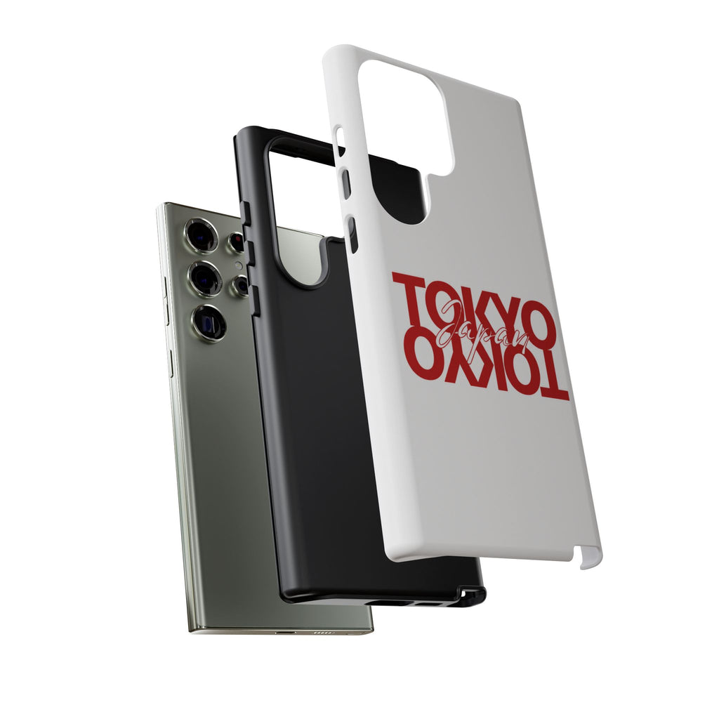 Tokyo Love Phone Case — Minimal Red Graphic Tough Case
